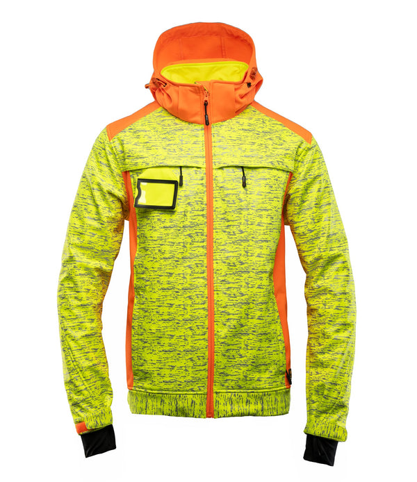 SEVEN_KINGS SEVEN KINGS CROSS SOFTSHELL KURTKA ŻÓŁĆ/POMARAŃCZ