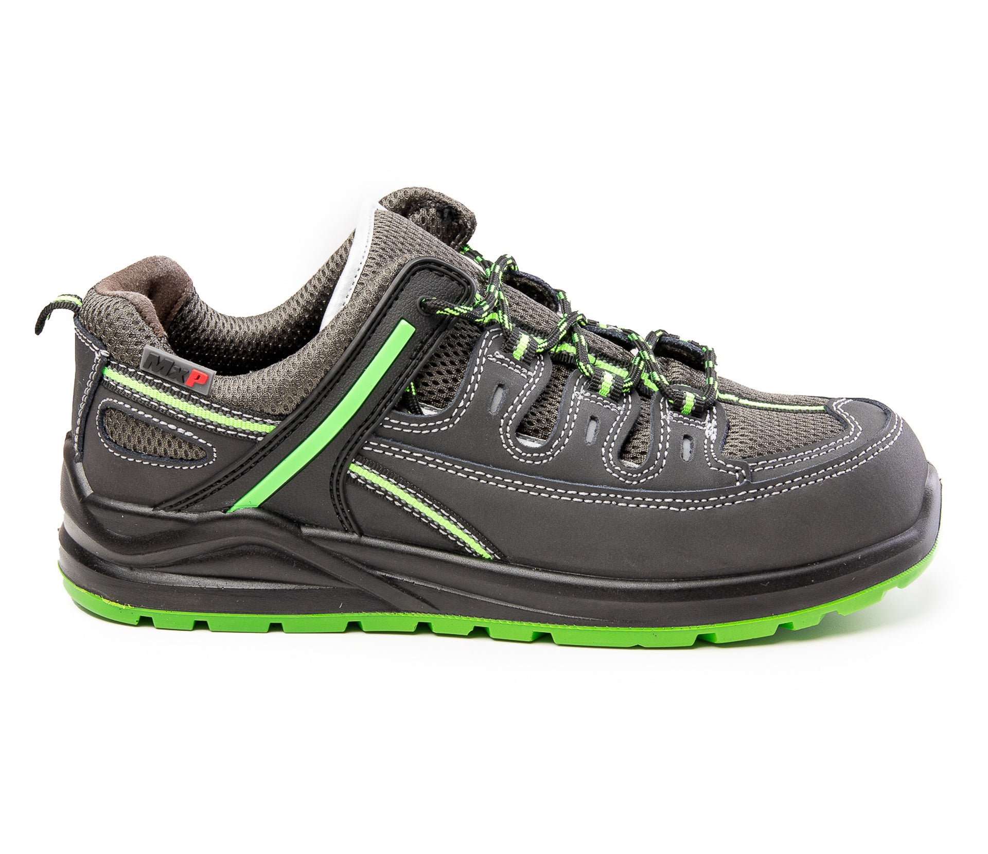 Buty robocze MxP SOLID S1 SRC – półbut nubukowy z otworami wentylacyjnymi