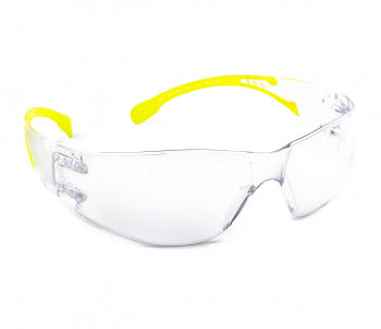 Okulary ochronne CHAPLIN GLASS-FLEX – przezroczyste szkła, seledynowe zauszniki