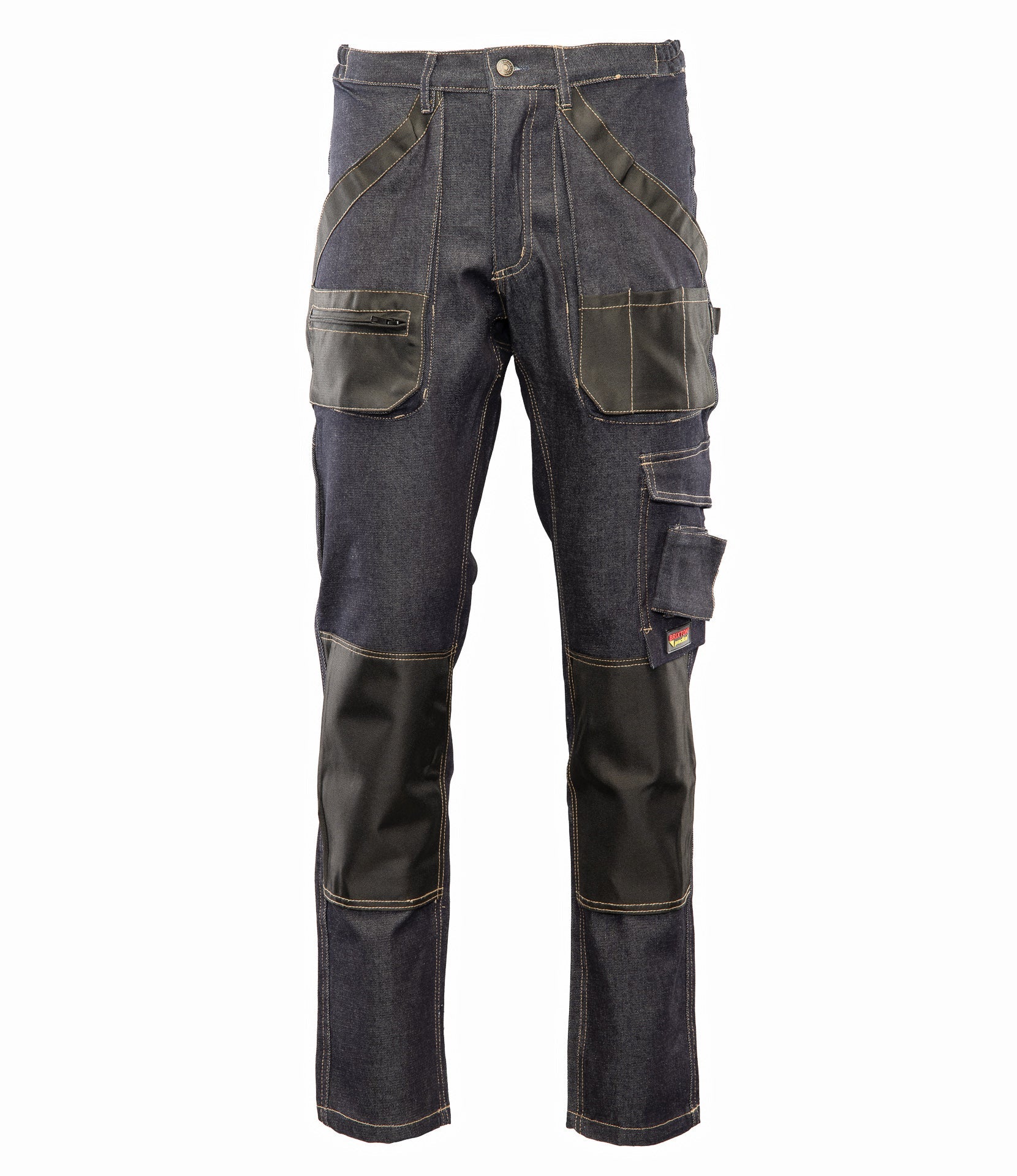 BRIXTON PRACTICAL SPODNIE DO PASA JEANS BAWEŁNA/SPANDEX