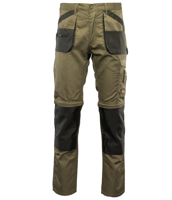 BRIXTON PRACTICAL SPODNIE DO PASA KHAKI - ODPINANE NOGAWKI