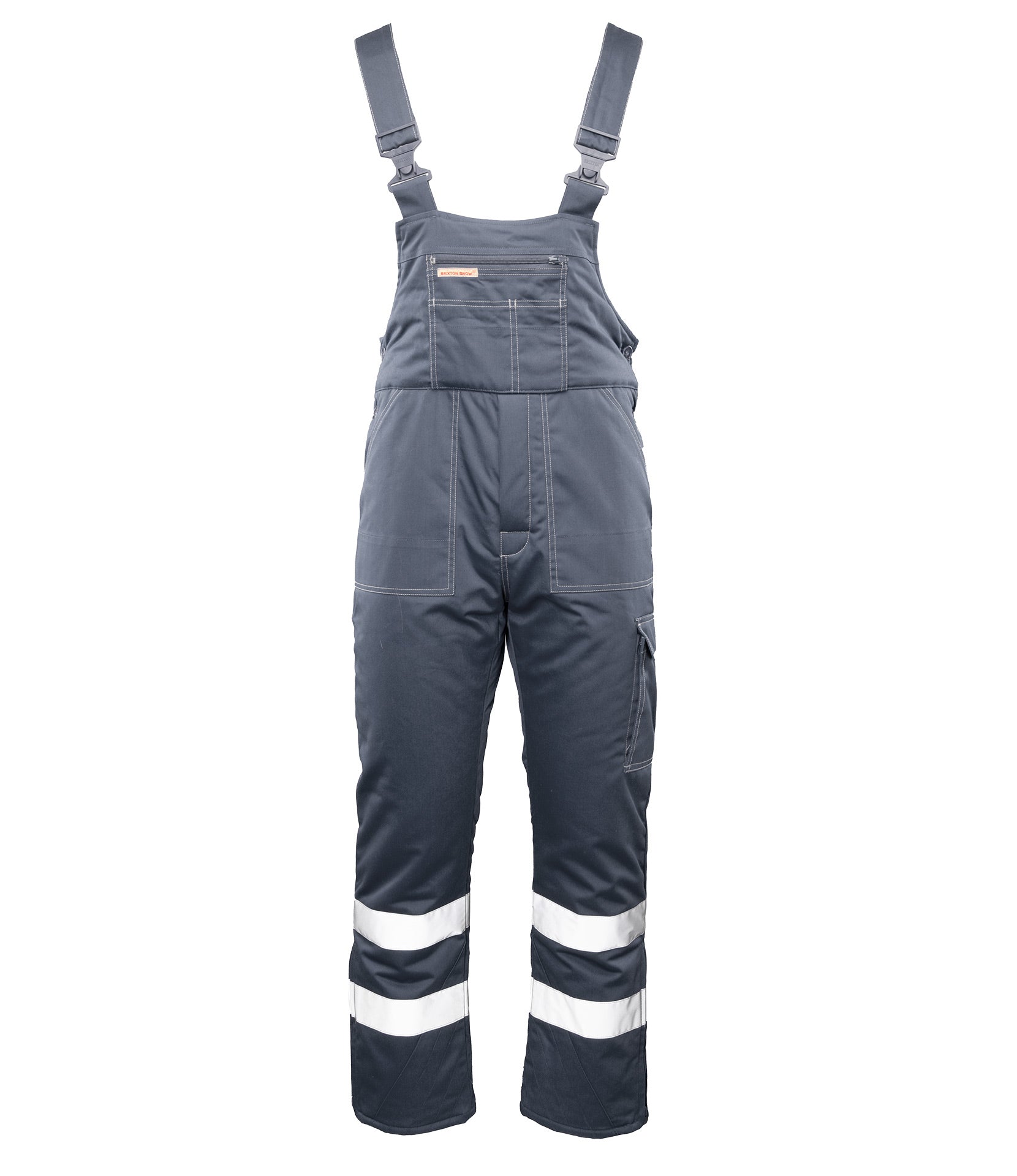 BRIXTON SNOW BRIXTON SNOW OGRODNICZKI OCIEPLANE STAL / PASY ODBLASK