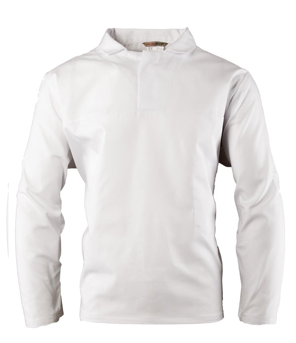 BRIXTON WHITE BLUZA DŁUGI RĘKAW HACCP WKŁADANA PRZEZ GŁOWĘ