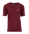 MYNTS MYNTS V-Neck Pocket Genius - ScrubTop Men MMT003 Burgundy