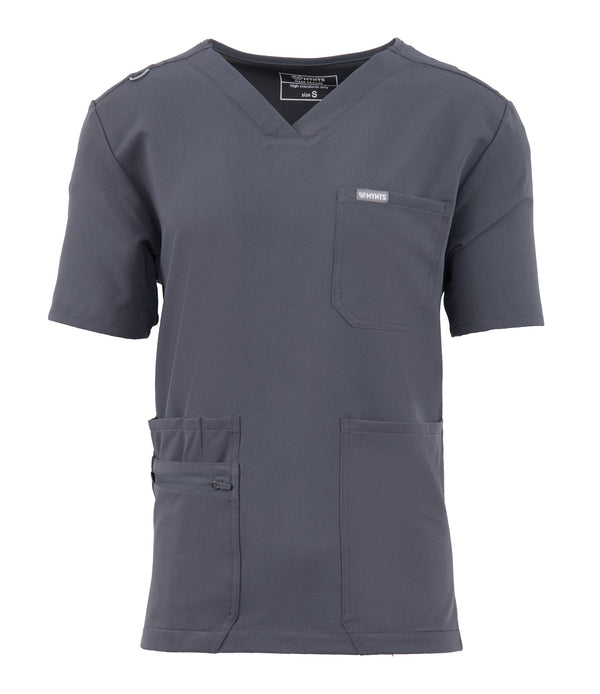 MYNTS MYNTS V-Neck Pocket Genius - ScrubTop Men MMT003 MoonStone Grey