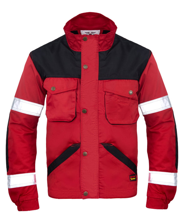 BRIXTON PRACTICAL BLUZA CZERWIEŃ ODBLASK