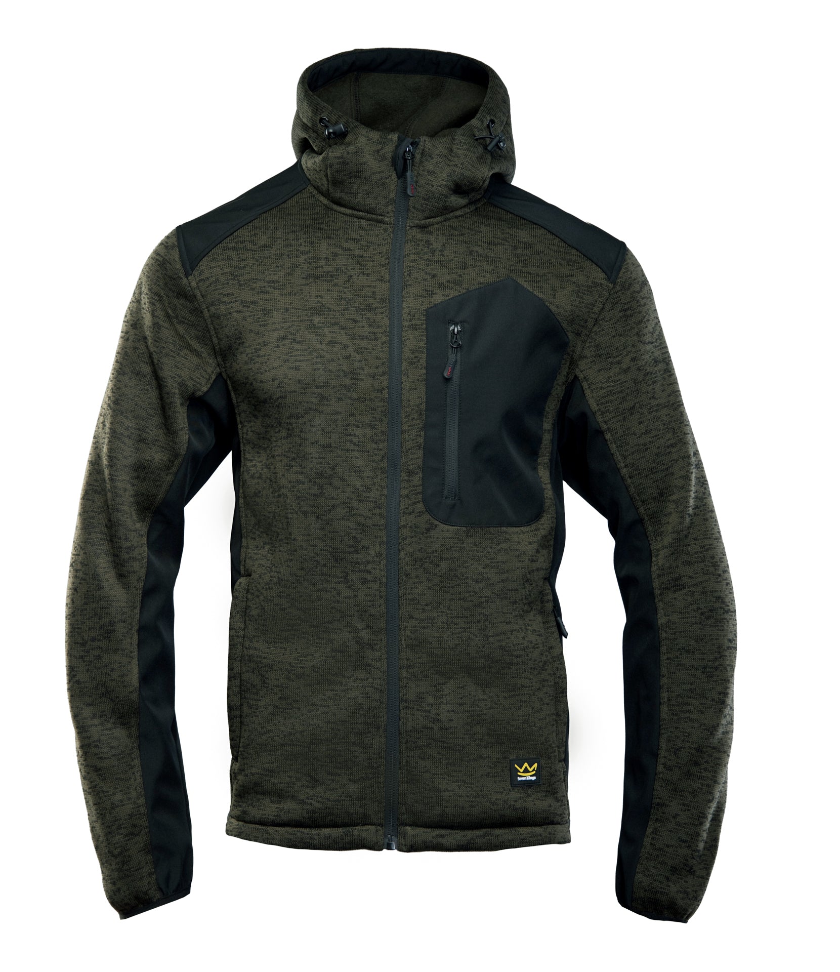 SEVEN KINGS SEVEN KINGS BLUZA ROZPINANA Z KAPTUREM KHAKI