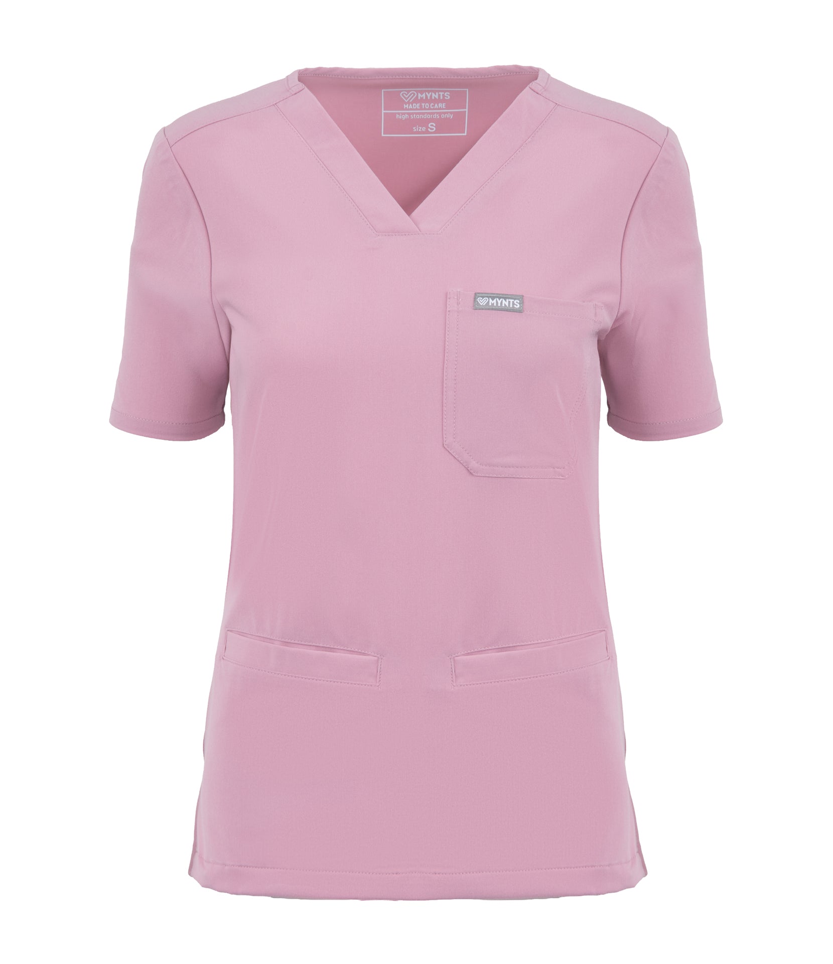 MYNTS MYNTS V-Neck Two Pockets – Scrub Top Women WMT002 Rose Water