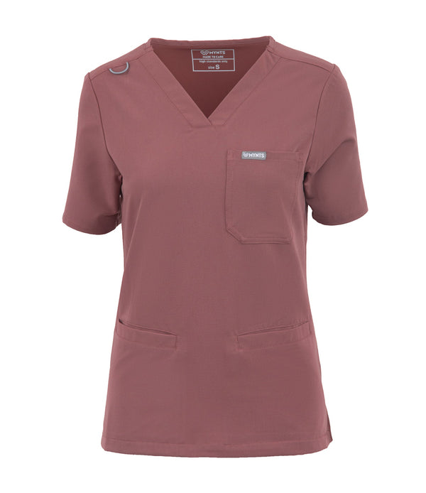 MYNTS MYNTS V-Neck Two Pockets – Scrub Top Women WMT002 Terra Rose