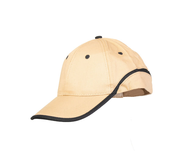 BASEBALL CZAPKA BASEBALL BEŻOWO-CZARNA