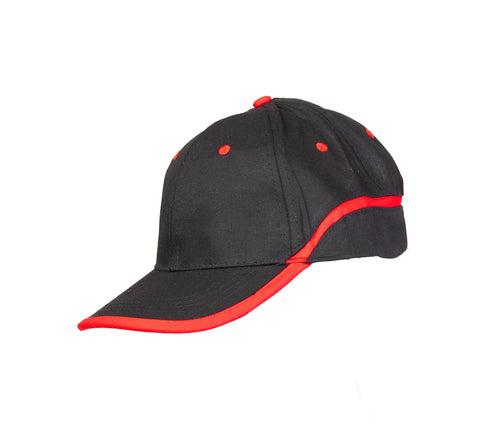 BASEBALL CZAPKA BASEBALL CZARNO-CZERWONA