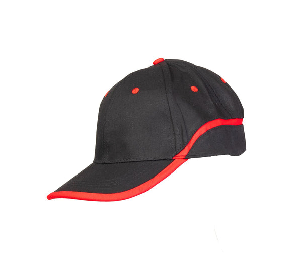 BASEBALL CZAPKA BASEBALL CZARNO-CZERWONA