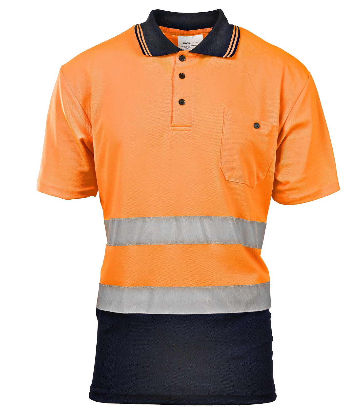 BRIXTON FLASH KOSZULKA POLO 50/50 POMARAŃCZ KAT. II BF012