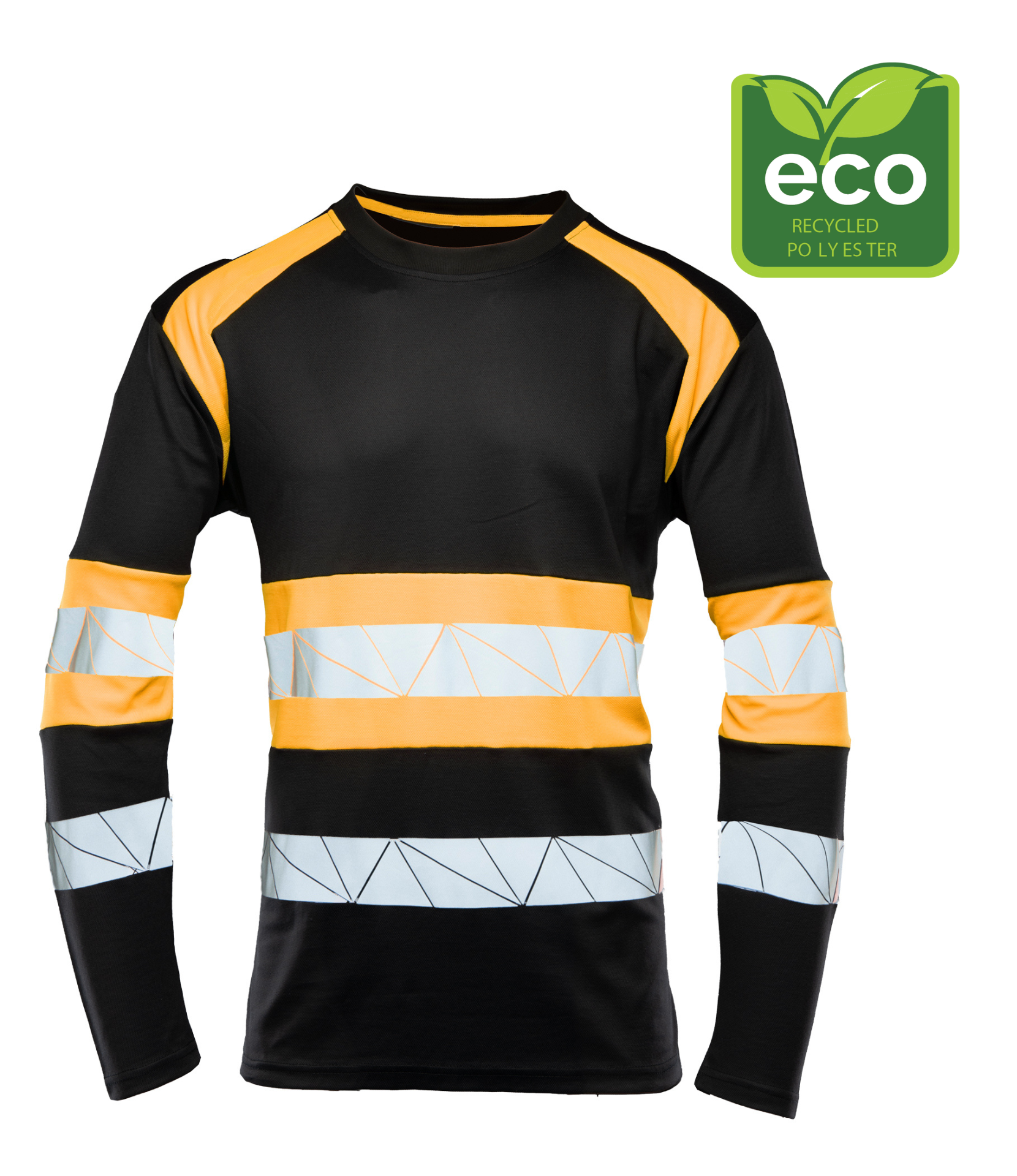 SEVEN KINGS ECO RIVAL KOSZULKA LONGSLEEVE CZARNY/POMARAŃCZ