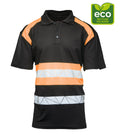 SEVEN KINGS ECO RIVAL KOSZULKA POLO CZARNY/POMARAŃCZ