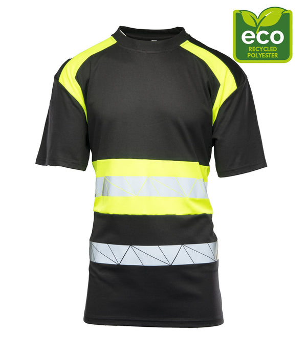 SEVEN KINGS ECO RIVAL KOSZULKA CZARNY/ŻÓŁTY
