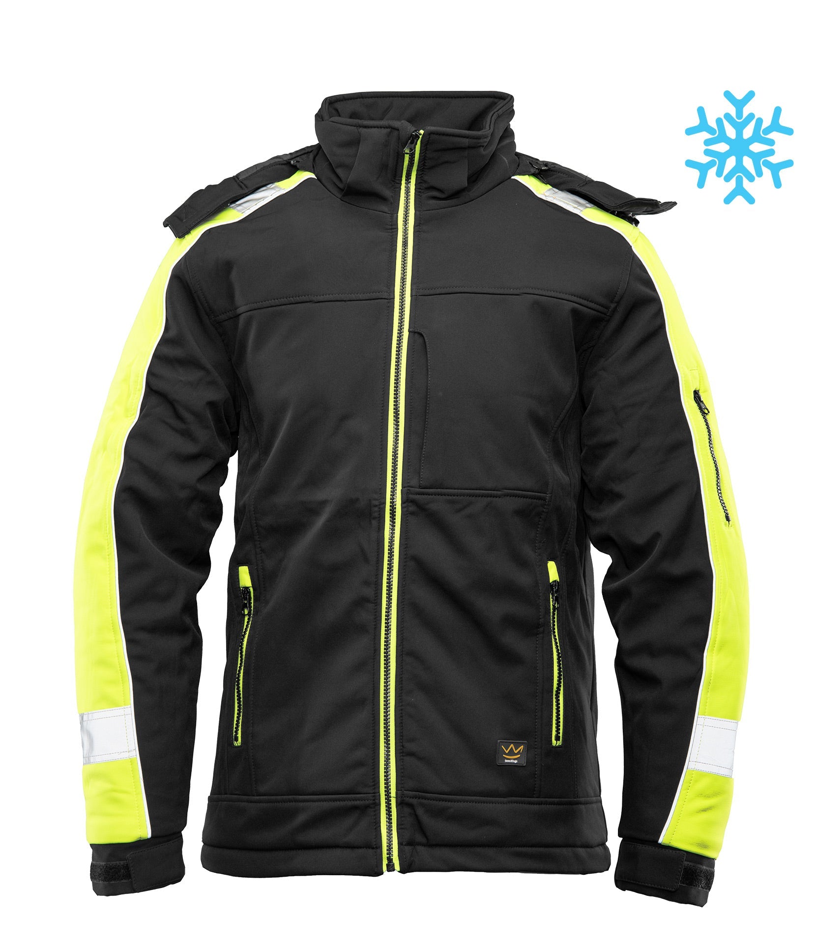 SEVEN_KINGS OCIEPLANY SOFTSHELL RIVAL ŻÓŁTY